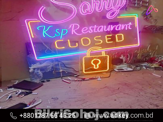 Custom Neon Lights Advertising in Dhaka Bangladesh